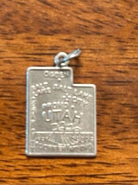 Silver Utah State Charm Pendant